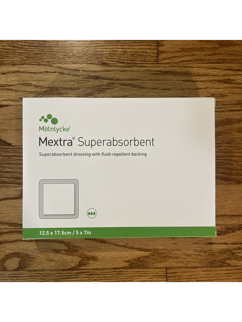 Molnlycke Mextra Superabsorbent Dressing 12.5x17.5cm / 5x7in Ref 610100 10pcs